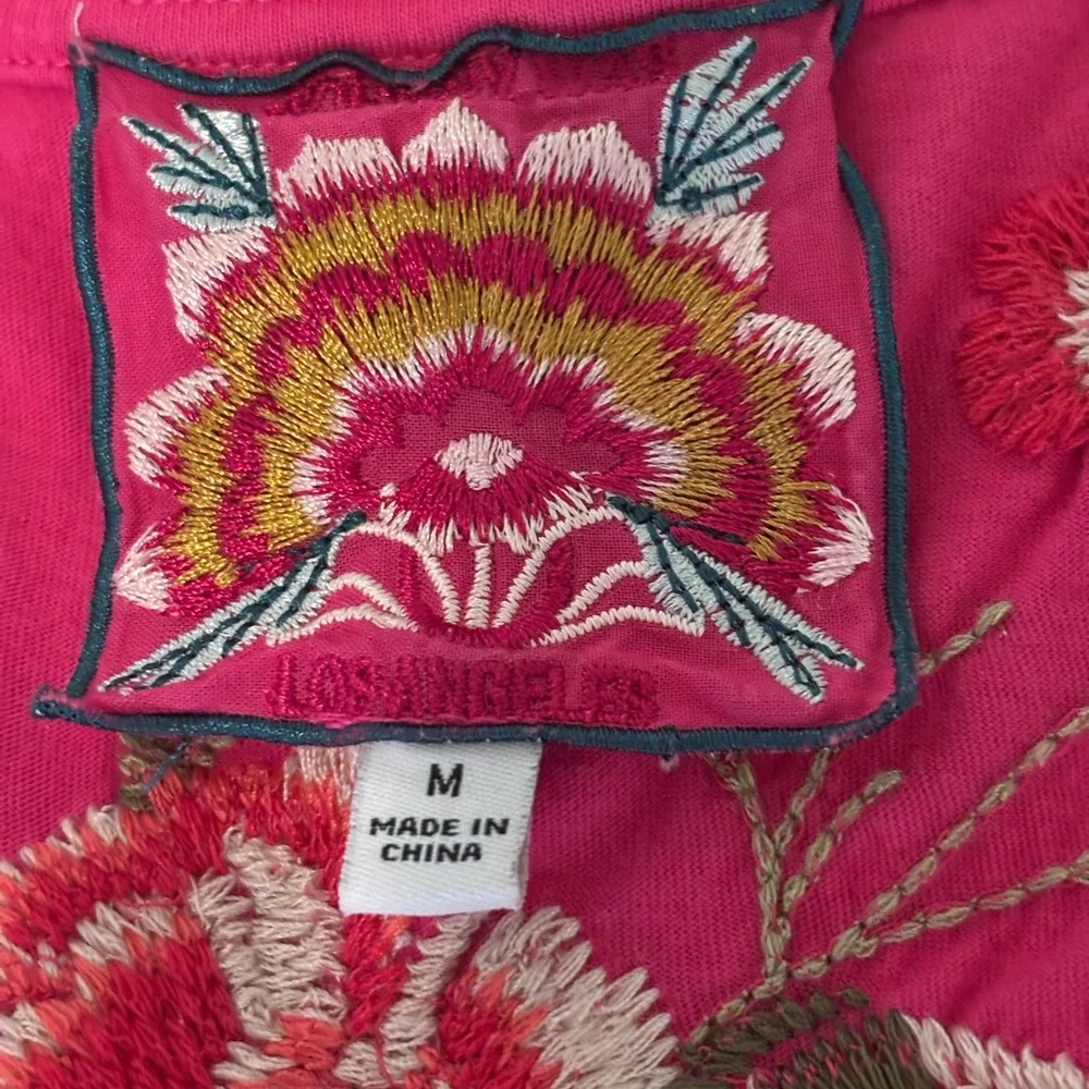 Johnny Was Embroidered Relaxed Tee - Picture 6 of 9